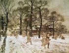 Winter in Kensington Gardens from 'Peter Pan in Kensington Gardens' by J.M. Barrie, 1906