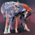 Two Wolves, 2001 (oil on canvas) (see also 275217)