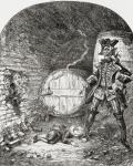 Illustration after Georhe Cruikshank for the poem 'The Wedding Day', from 'The Ingoldsby Legends or Mirth and Marvels', by Thomas Ingoldsby, published in 1865 (litho)
