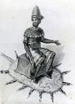 Kazembe, or King of Lunda, South of Lake Mweru, 1891 (engraving)
