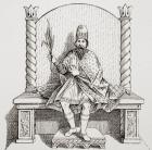 Boniface III of Tuscany, Margrave of Tuscany, aka Boniface IV or Boniface of Canossa, 985-1052, from L'Histoire Universelle Ancienne et Moderne, published in Strasbourg c.1860 (engraving)