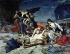 The Death of Ravana, 1875 (oil on canvas)