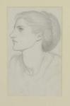 Woman's Head, 1865-70 (pencil on paper)