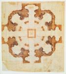 Plan for the church of San Giovanni dei Fiorentini, Rome, 16th century, (ink on paper)