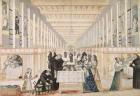 The Infirmary of the Sisters of Charity during a visit of Anne of Austria (1601-66) c.1640 (gouache on paper) (see also 159214)