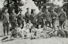 Group portrait of the 'London Mounted Army Service Corp' (b/w photo)