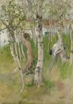 Nude Boy among Birches, 1898 (w/c on paper)
