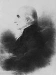 Portrait of Antonio Canova (black pencil with estompe & black lead) (b/w photo)