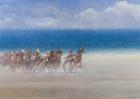 Trotting Races, Lancieux, Brittany, 2014 (oil on canvas)