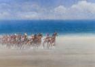 Trotting Races, Lancieux, Brittany, 2014 (oil on canvas)