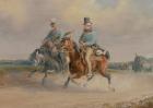 Travelling Companions, or A Scene on the Road in France (oil on canvas)