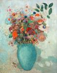 Flowers in a Turquoise Vase, c.1912 (oil on canvas)