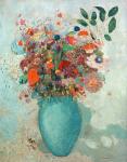 Flowers in a Turquoise Vase, c.1912 (oil on canvas)