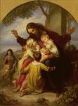 Let the Little Children Come to Me (oil on canvas)