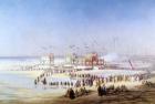 The Inauguration of the Suez Canal by the Empress Eugenie (1826-1920) 17th November 1869 (w/c on paper)