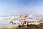 The Inauguration of the Suez Canal by the Empress Eugenie (1826-1920) 17th November 1869 (w/c on paper)