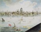 Panoramic view of London, 1792-93 (coloured aquatint)