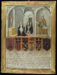 St. Catherine of Siena (1347-80) Receiving the Stigmata, 1498 (oil on panel)