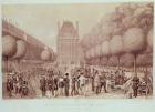 The National Guard from the Eure Camped in the Tuileries Garden, 26th June 1848 (engraving)