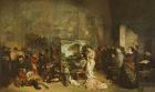 The Studio of the Painter, a Real Allegory, 1855 (oil on canvas)