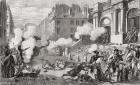 Insurrection of the day of 13 Vendemiaire, Year IV, 5 October 1795, from 'Histoire de la Revolution Francaise' by Louis Blanc (1811-82) (engraving)