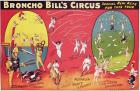 Broncho Bill's Circus, Birmingham c.1890-1910 (colour litho)