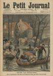 Floods again, illustration from 'Le Petit Journal', supplement illustre, 27th November 1910 (colour litho)