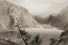 Luggela Lake, County Wicklow, from 'Scenery and Antiquities of Ireland' by George Virtue, 1860s (engraving)