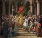 Philip Augustus (1165-1223) King of France Taking the Banner in St. Denis, 24th June 1190, 1841 (oil on canvas)