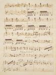 Manuscript page from the score of 'Les Huguenots'
