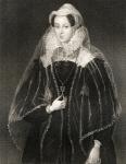 Portrait of Mary, Queen of Scots (1542-87), from 'Lodge's British Portraits', 1823 (litho)