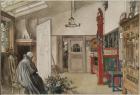 The Studio, from 'A Home' series, c.1895 (w/c on paper)