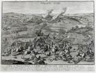A View and Representation of the Battle of Hochsted, 13th August 1704 (engraving) (b/w photo)