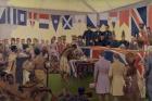 The Signing of the Treaty of Waitangi by Captain Hobson and the Maori chiefs in 1840, 1938 (oil on canvas)