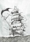 Storm Creators D'urville Sea, 2017, (Ink on Paper)