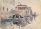 Canal Scene, Ponte Panada, Fondamenta Nuove, Venice, c.1880-82 (w/c over pencil on paper)