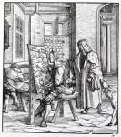 The Emperor in the Artist's Studio, illustration from 'Der Weisskunig', c.1509-18 (woodcut) (b/w photo)