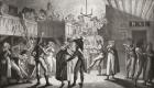 La Bastringue, or Gift Giving Dance, popular at the time of the French Revolution. From Illustrierte Sittengeschichte vom Mittelalter bis zur Gegenwart by Eduard Fuchs, published 1909.