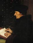 Portrait of Desiderius Erasmus (1466-1536) (oil on panel)