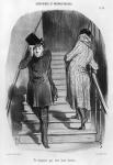 A tenant who owes three terms, plate 20 from the series 'Tenants and owners', (litho) (b/w photo)