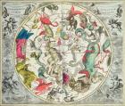 Map of the Southern Hemisphere, from 'The Celestial Atlas, or The Harmony of the Universe' (Atlas coelestis seu harmonia macrocosmica) pub. by Joannes Janssonius, Amsterdam, 1660-61 (hand coloured engraving)