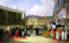 Inauguration of a Monument in Memory of Louis XVI (1754-93) by Charles X (1757-1836) at the Place de la Concorde, 3rd May 1826, 1827 (oil on canvas)