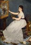 Portrait of Eva Gonzales (1849-83) 1870 (oil on canvas)