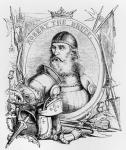 Portrait of Robert the Bruce (1274-1329) (engraving) (b/w photo)