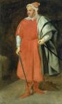 Portrait of the Buffoon 'Redbeard', Cristobal de Castaneda, c.1636 (oil on canvas)