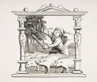 Swineherd with his herd of pigs, reproduction after a calendar in a book of hours, from 'Le Moyen Age et La Renaissance' by Paul Lacroix (1806-84) published 1847 (litho)