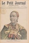 Portrait of the Taytu Betul (c.1851-1918) Empress of Ethiopia, from 'Le Petit Journal', 29th March 1896 (coloured engraving)