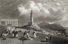 Nelson's Monument, Calton Hill, Edinburgh, from 'Select Views of the Principal Cities of Europe' engraved by Kernot, published in London, 1832 (engraving)