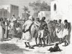 The slave market in Zanzibar, Tanzania, East Africa, illustration from 'The World in the Hands', engraved by Henri Theophile Hildibrand (1824-97), published 1878 (engraving)