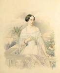 Portrait of Grand Duchess Olga Nikolaevna, 1846 (w/c on cardboard)